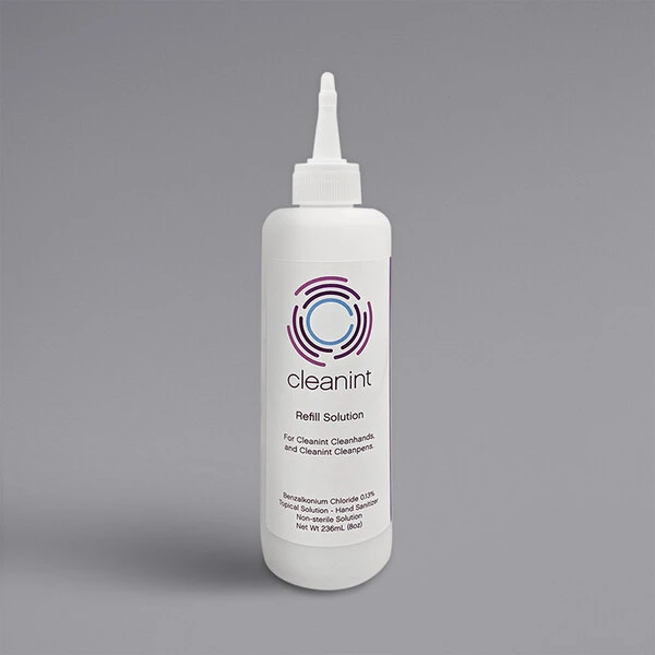 Cleanint, LLC Cleanint CSOL8OZ-BZK 8 Oz. Sanitizing Solution Refill With 0.13% BZK 3 Cleanint, LLC Cleanint CSOL8OZ-BZK 8 Oz. Sanitizing Solution Refill With 0.13% BZK