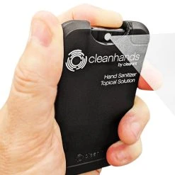 Cleanint, LLC Cleanint Cleanhands CH02RET-BLK Black Clip-On Hand Sanitizer Dispenser - 2/Pack 7 Cleanint, LLC Cleanint Cleanhands CH02RET-BLK Black Clip-On Hand Sanitizer Dispenser - 2/Pack -Unger Sales 2212632
