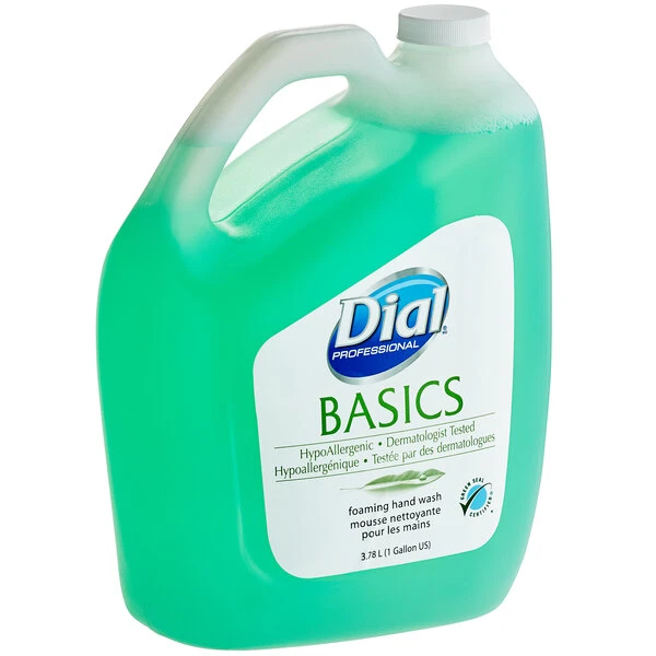 Dial® Dial DIA98612 Professional Basics 1 Gallon Hypoallergenic Foaming Hand Wash - 4/Case 4 Dial® Dial DIA98612 Professional Basics 1 Gallon Hypoallergenic Foaming Hand Wash - 4/Case - Image 2