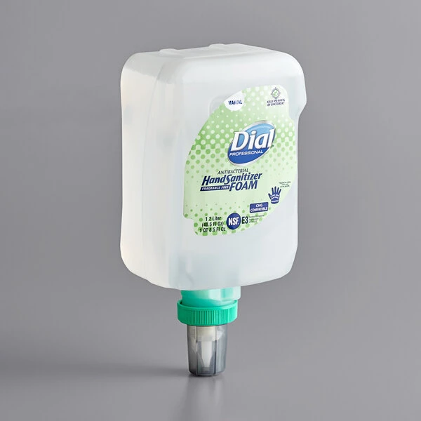 Dial® Dial DIA19038 FIT Universal Manual Antibacterial 1.2 Liter Foam Hand Sanitizer Refill 4 Dial® Dial DIA19038 FIT Universal Manual Antibacterial 1.2 Liter Foam Hand Sanitizer Refill - Image 2