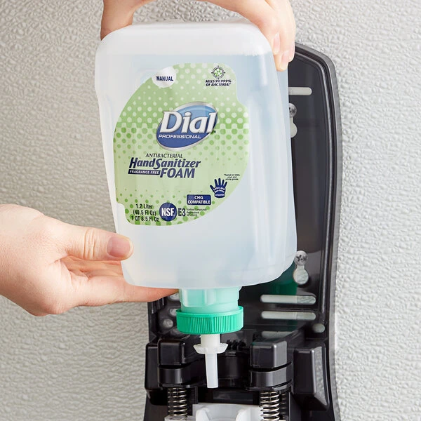 Dial® Dial DIA19038 FIT Universal Manual Antibacterial 1.2 Liter Foam Hand Sanitizer Refill 3 Dial® Dial DIA19038 FIT Universal Manual Antibacterial 1.2 Liter Foam Hand Sanitizer Refill