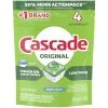 Cascade 62523 Original ActionPacs Fresh Scent Dishwasher Detergent - 4 Ct. - 30/Case -Unger Sales 2279598
