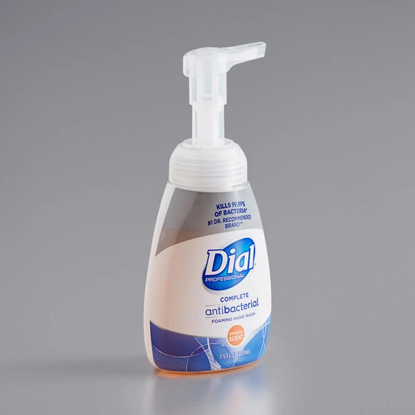 Dial® Dial DIA02936 Professional Complete 7.5 Oz. Original Antibacterial Foaming Hand Wash - 8/Case 4 Dial® Dial DIA02936 Professional Complete 7.5 Oz. Original Antibacterial Foaming Hand Wash - 8/Case - Image 2