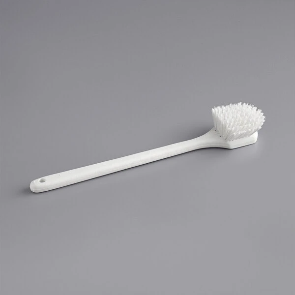 Lavex Janitorial 20" White Polyester Floating Utility / Pot Scrub Brush 3 Lavex Janitorial 20" White Polyester Floating Utility / Pot Scrub Brush