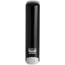 Rubbermaid CrackleClean 2158426 15.8 Oz. Black Sanitizer Dispenser
