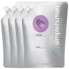 Simplehuman CT1086 32 Fl. Oz. Lavender Scented Gel Hand Sanitizer Refill Pouch - 4/Case