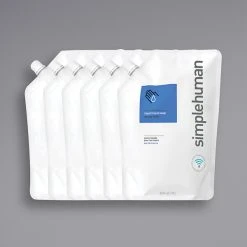 Simplehuman CT1021 34 Fl. Oz. Spring Water Scented Liquid Hand Soap Refill Pouch - 6/Case