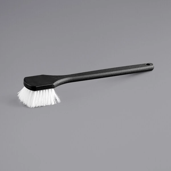 Choice 20" Black Nylon Utility / Pot Scrub Brush 5 Choice 20" Black Nylon Utility / Pot Scrub Brush - Image 3