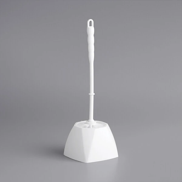 Lavex Janitorial 14" White Toilet Bowl Brush With Caddy 3 Lavex Janitorial 14" White Toilet Bowl Brush With Caddy