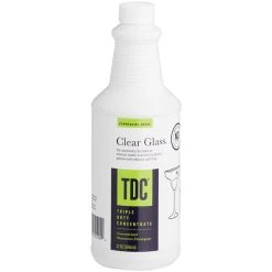 National Chemicals Inc. 21002 TDC Triple Duty Concentrate Bar Glass Liquid Detergent 32 Oz. - 12/Case