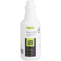 National Chemicals Inc. 21012 LFD Low Foam Concentrate Bar Glass Liquid Detergent 32 Oz. - 12/Case