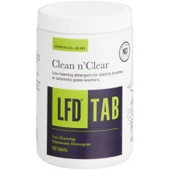 National Chemicals Inc. 23012 LFD Low Foam Bar Glass Detergent Tablet 100 Count - 6/Case