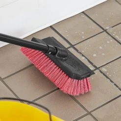 Lavex Janitorial 10" Bi-Level Floor Scrub Brush With Squeegee