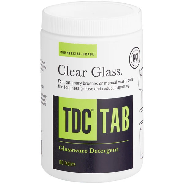 National Chemicals Inc. 23002 TDC Manual Bar Glass Detergent Tablet 100 Count - 6/Case 3 National Chemicals Inc. 23002 TDC Manual Bar Glass Detergent Tablet 100 Count - 6/Case