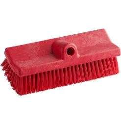 Carlisle 4042305 Sparta Spectrum 10" Hi-Lo Red Floor Scrub Brush
