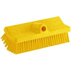 Carlisle 40423EC04 Sparta Spectrum 10" Hi-Lo Yellow Floor Scrub Brush