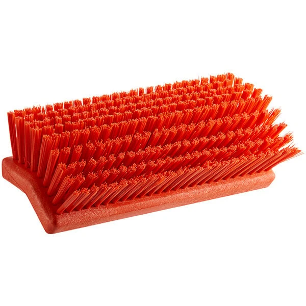 Carlisle 40423EC24 Sparta Spectrum 10" Hi-Lo Orange Floor Scrub Brush 4 Carlisle 40423EC24 Sparta Spectrum 10" Hi-Lo Orange Floor Scrub Brush - Image 2
