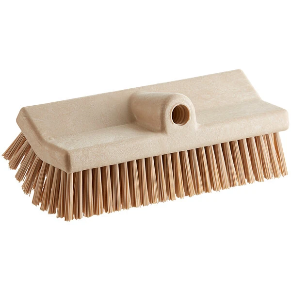 Carlisle 40423EC25 Sparta Spectrum 10" Hi-Lo Tan Floor Scrub Brush 3 Carlisle 40423EC25 Sparta Spectrum 10" Hi-Lo Tan Floor Scrub Brush