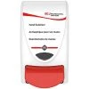 SC Johnson Professional Sanitize SAN1LDS 1 Liter White And Red Foaming Hand Sanitizer Dispenser - 15/Case -Unger Sales 2468608