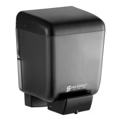 San Jamar SN30TBK Classic 30 Oz. Black Liquid Soap / Hand Sanitizer Dispenser
