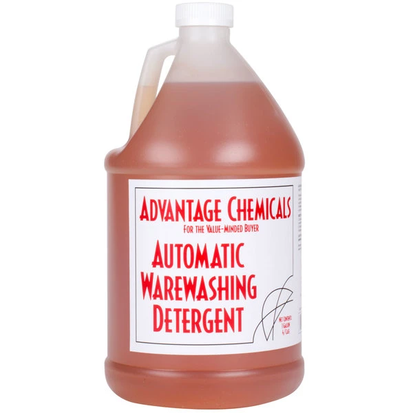 Advantage Chemicals 1 Gallon / 128 Oz. Liquid Dish Washing Machine Detergent - 4/Case 3 Advantage Chemicals 1 Gallon / 128 Oz. Liquid Dish Washing Machine Detergent - 4/Case - Image 2