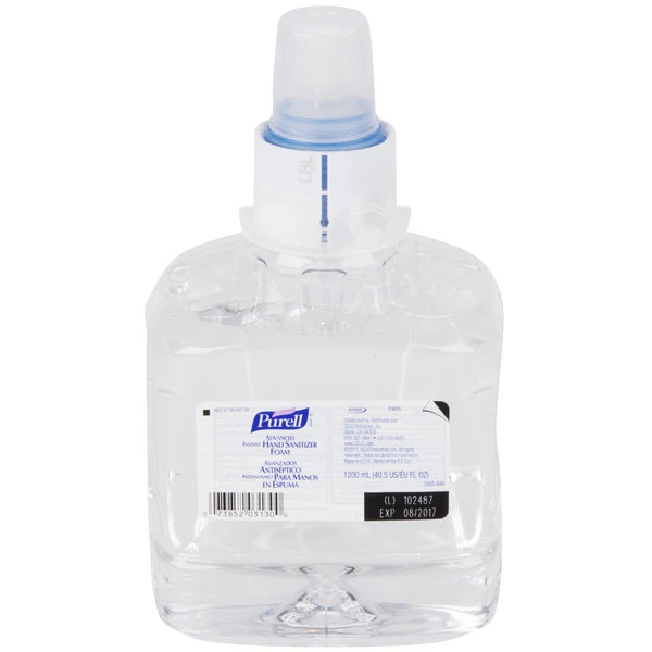 Purell® 1905-02 LTX Advanced 1200 ML Foaming Instant Hand Sanitizer - 2/Case 3 Purell® 1905-02 LTX Advanced 1200 ML Foaming Instant Hand Sanitizer - 2/Case
