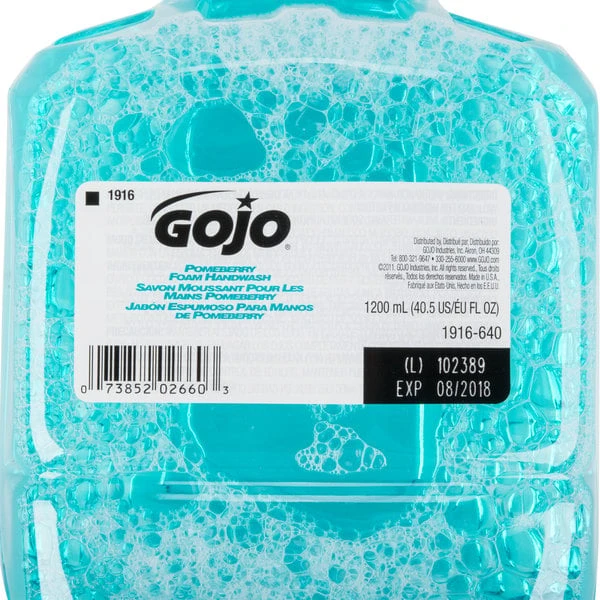 GOJO® 1916-02 LTX Pomeberry 1200 ML Pomegranate Foaming Hand Soap 6 GOJO® 1916-02 LTX Pomeberry 1200 ML Pomegranate Foaming Hand Soap - Image 4