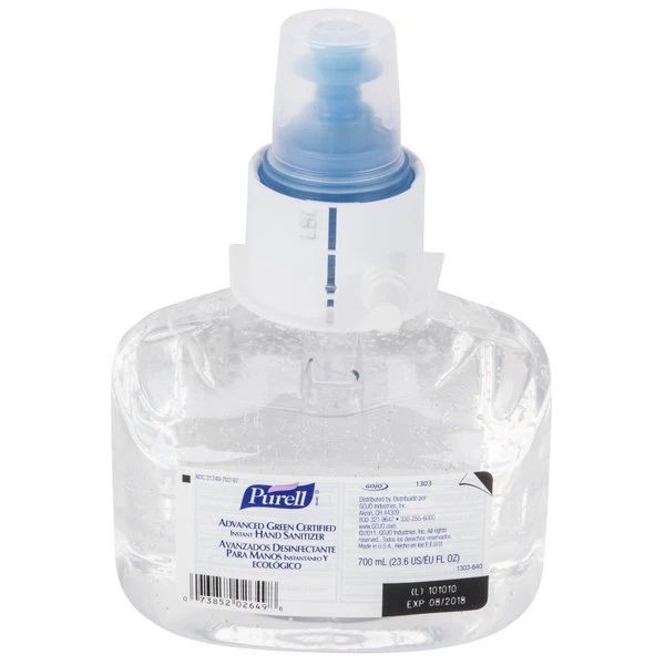 Purell® 1303-03 LTX Advanced Green Certified 700 ML Gel Instant Hand Sanitizer 3 Purell® 1303-03 LTX Advanced Green Certified 700 ML Gel Instant Hand Sanitizer