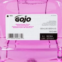 GOJO® 1912-02 LTX Plum 1200 ML Foaming Antibacterial Hand Soap - 2/Case 12 GOJO® 1912-02 LTX Plum 1200 ML Foaming Antibacterial Hand Soap - 2/Case -Unger Sales 645499