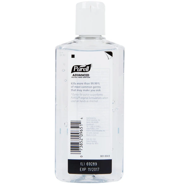 Purell® 9651-24 Advanced 4 Oz. Instant Hand Sanitizer 5 Purell® 9651-24 Advanced 4 Oz. Instant Hand Sanitizer - Image 3