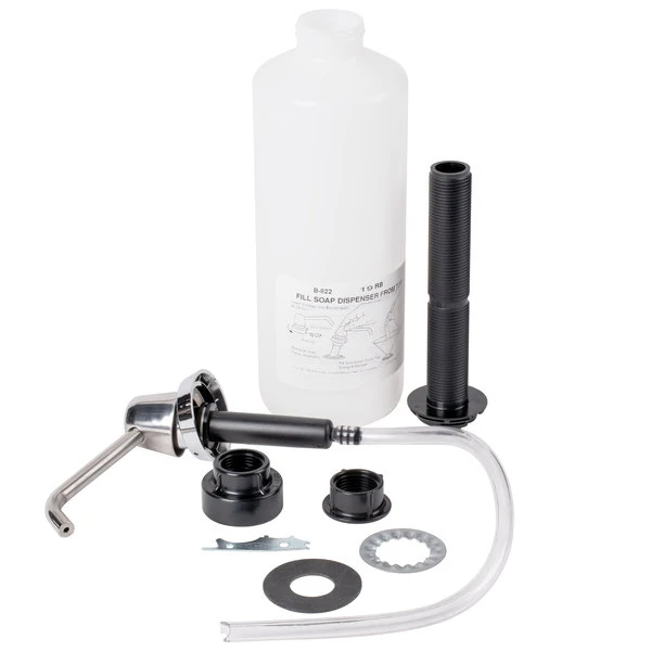 Bobrick B-822 Deck Mounted 34 Oz. Liquid Soap Dispenser 4 Bobrick B-822 Deck Mounted 34 Oz. Liquid Soap Dispenser - Image 2