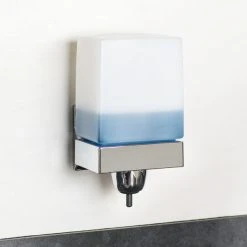 Bobrick ClassicSeries B-155 LiquidMate Wall-Mounted 24 Oz. Soap Dispenser With Chrome Plated ABS Mounting Bracket 11 Bobrick ClassicSeries B-155 LiquidMate Wall-Mounted 24 Oz. Soap Dispenser With Chrome Plated ABS Mounting Bracket -Unger Sales 707297