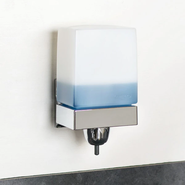 Bobrick ClassicSeries B-155 LiquidMate Wall-Mounted 24 Oz. Soap Dispenser With Chrome Plated ABS Mounting Bracket 7 Bobrick ClassicSeries B-155 LiquidMate Wall-Mounted 24 Oz. Soap Dispenser With Chrome Plated ABS Mounting Bracket - Image 5