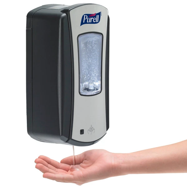 Purell® 1928-04 LTX-12 Brushed Chrome / Black 1200 ML Touchless Dispenser 5 Purell® 1928-04 LTX-12 Brushed Chrome / Black 1200 ML Touchless Dispenser - Image 3
