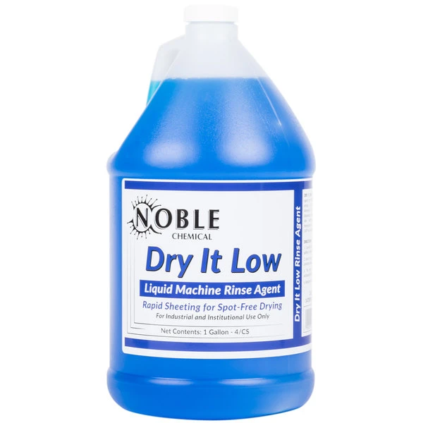 Noble Chemical 1 Gallon / 128 Oz. Dry It Low Rinse Aid Gallon / Drying Agent For Low Temperature Dish Machines - 4/Case 4 Noble Chemical 1 Gallon / 128 Oz. Dry It Low Rinse Aid Gallon / Drying Agent For Low Temperature Dish Machines - 4/Case - Image 2