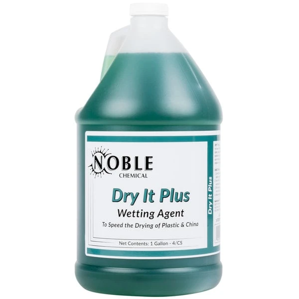 Noble Chemical 1 Gallon / 128 Oz. Dry It Plus Rinse Aid For High Temperature Dish Machines - 4/Case 4 Noble Chemical 1 Gallon / 128 Oz. Dry It Plus Rinse Aid For High Temperature Dish Machines - 4/Case - Image 2
