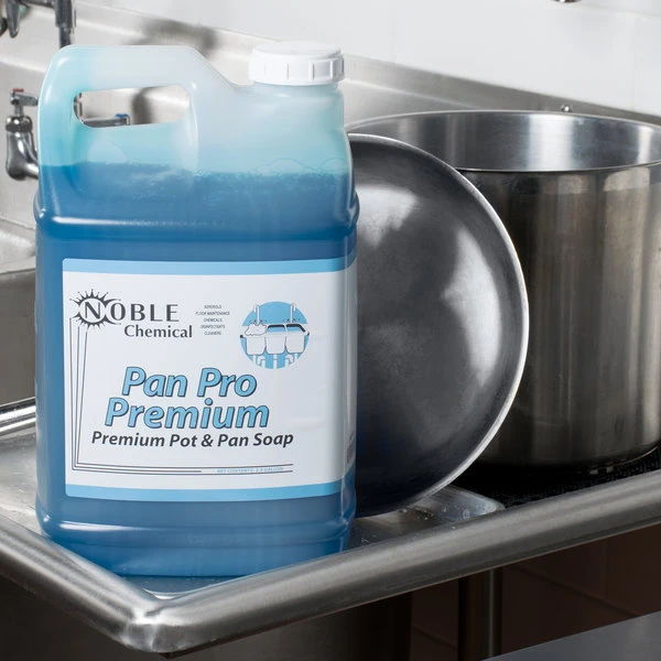 Noble Chemical PRM Pan Pro Premium 2.5 Gallon / 320 Oz. Pot & Pan Soap - 2/Case 3 Noble Chemical PRM Pan Pro Premium 2.5 Gallon / 320 Oz. Pot & Pan Soap - 2/Case