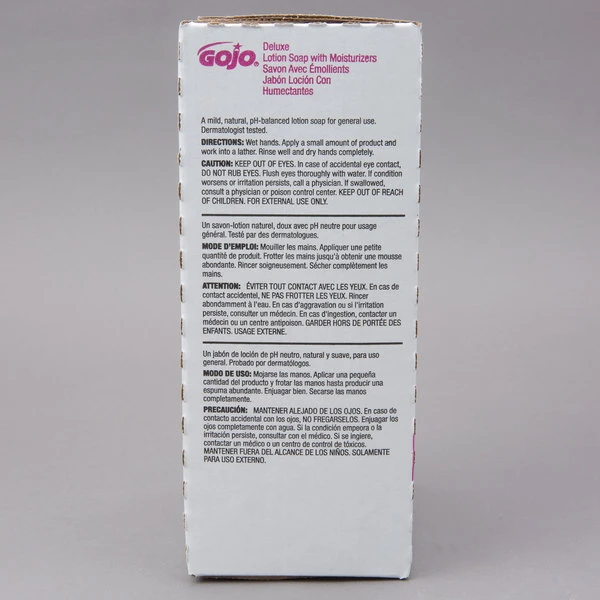 GOJO® 2217-04 NXT Deluxe 2000 ML Floral Lotion Hand Soap With Moisturizers - 4/Case 7 GOJO® 2217-04 NXT Deluxe 2000 ML Floral Lotion Hand Soap With Moisturizers - 4/Case - Image 5
