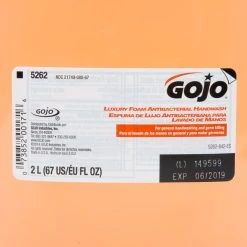 GOJO® 5262-02 FMX-20 Luxury 2000 ML Orange Blossom Foaming Antibacterial Hand Soap With PCMX - 2/Case -Unger Sales 971384