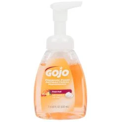 GOJO® 5710-06 Premium 7.5 Oz. Fresh Fruit Foaming Antibacterial Hand Soap With Pump - 6/Case -Unger Sales 971480