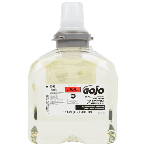 GOJO® 5369-02 TFX 1200 ML E2 Foam Hand Soap With PCMX - 2/Case 4 GOJO® 5369-02 TFX 1200 ML E2 Foam Hand Soap With PCMX - 2/Case - Image 2